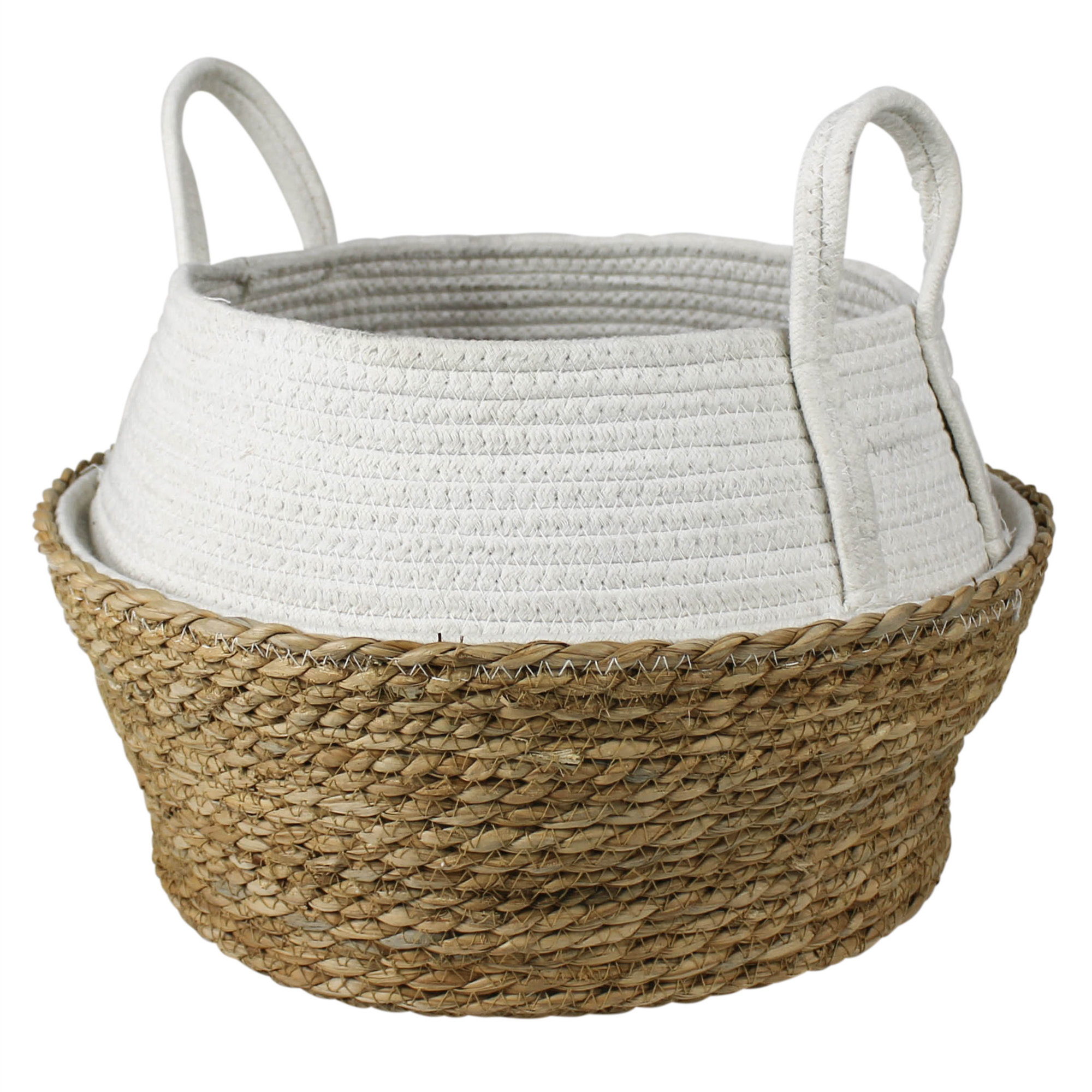 Bay Isle Home Collapsible Woven Seagrass Basket Wayfair